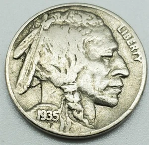 1935 Buffalo Nickel US Coin #28 - Picture 1 of 2