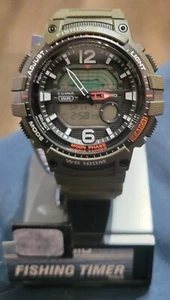 Orologio al quarzo CASIO_SPORT GEAR/Digitale/Gomma/Verde/Nero/SS #WSC-1250H - Foto 1 di 6