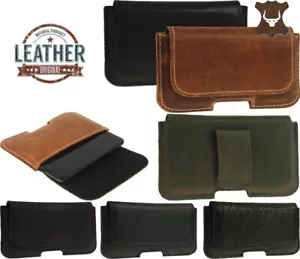 RICARDSSON CLASSIC WAIST POUCH MADE OF GENUINE LEATHER CASE COVER FOR IPHONE - Picture 1 of 12