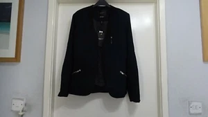 Maison Scotch Damen schwarz Ponk Radar Reißverschluss Arm Seite Design Blazer Gr. 4 £184 - Bild 1 von 7