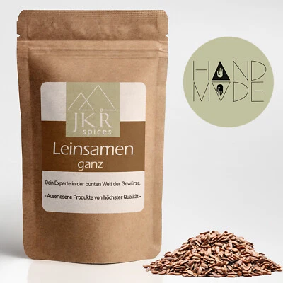 1kg Leinsamen ganz Leinsaat Leinkörner für Müsli & Backen Lebensmittelqualität - Bild 1 von 4