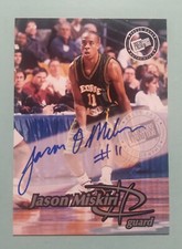 1999 Press Pass Authentics Autographs JASON MISKIRI Rookie RC Auto George Mason