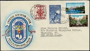 Australian FDC 1956 XV1ª Olimpiada Melbourne con Preston Motors Cenicienta. - Imagen 1 de 2
