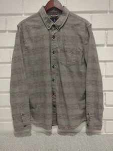 Roark Revival Grey Western Tribal Long Sleeve Button Down Shirt Men Large - Picture 1 of 15