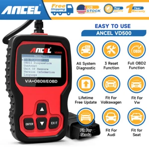 ANCEL VD500 For Audi Skoda OBD2 Scanner Oil Service EPB Reset OBD2 Auto Scanner  - Picture 1 of 23
