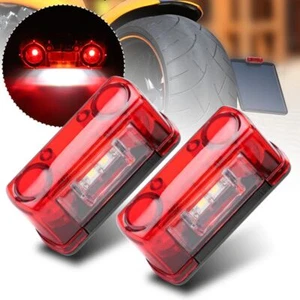 2X LED License NUMBER PLATE LIGHT REAR LAMP MOTORCYCLE TRUCK TRAILER CARAVAN UTE - Picture 1 of 14