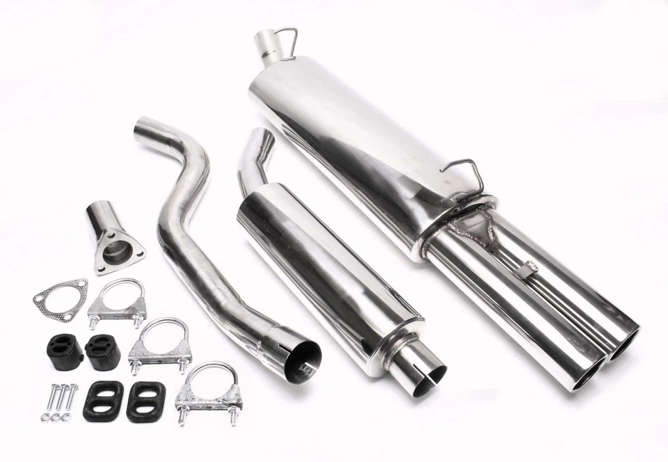 Ta Acero Deporte Sistema de Escape desde Cat 2 X 76mm para Opel Vectra a-Cc - Imagen 1 de 1