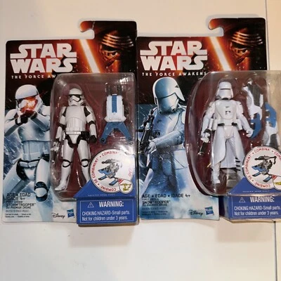Hasbro Star Wars Force Awakens Action Figure Snow First Order Stormtrooper 3 3/4 - Image 1 of 4