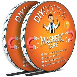 Tiras magnéticas de cinta magnética Polarity A+B autoadhesivas 3 m fuertes anisotrópicas - Imagen 1 de 32