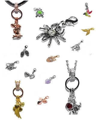 AUSWAHL +++ Charms Anhänger f. Bettelarmband Halskette Träger Sternzeichen charm - Bild 1 von 4