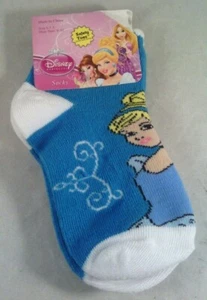 Planet Sox Cinderella NWT kids socks size 6-7.5, shoe size 8-10 New Blue/white - Picture 1 of 3