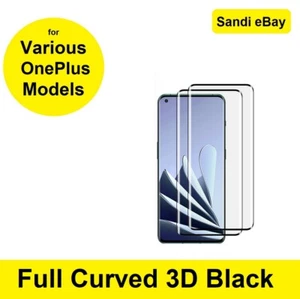 For OnePlus 13 12 11 10 9 8 Pro 3D Full Coverage Tempered Glass Screen Protector - Picture 1 of 6