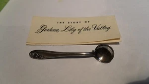 Spilla cucchiaio sale argento sterling Lily of the Valley by Gorham 2 7/8" - Foto 1 di 4