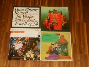 Susanne Lautenbacher - Violin - SAMMLUNG - 4 LPs - PFITZNER MOZART HUMMEL BRAHMS - Picture 1 of 2