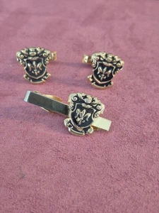 Vintage kühn & einzigartig Wappen Manschettenknopf & Krawattennadel Set - Bild 1 von 5