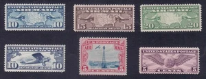 C7, C8, C9, C10, C11, C12 - 6 Different 1926-1930 Airmails - F-VF NH - CV $61.25 - Picture 1 of 1