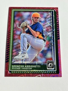 2025 Donruss Optic Spencer Arrighetti /79 Pink Velocity - Picture 1 of 2