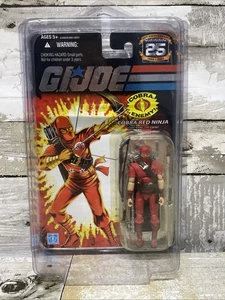 2007 GI Joe 25th Anniversary Cobra Red Ninja 3.75" Actionfigur mit Star Case - Bild 1 von 4