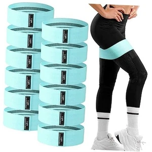 12 Pcs Fabric Resistance Bands for Working Out Booty Workout Stretch Exercise - Picture 1 of 8