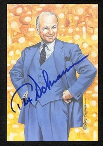 Tex Schramm Signed 1991 GLAC/Goal Line Art Postcard Cowboys PSA/DNA 200371 - Picture 1 of 2