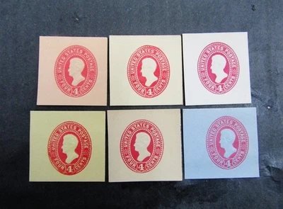 nystamps US Cut Square Stamp # U324//U329 Mint NGAI     N28x2956 - Image 1 of 2