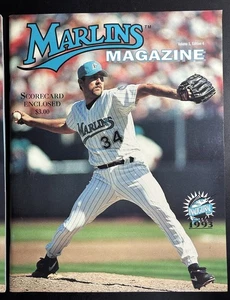 1993 Florida Marlins Magazine BRYAN HARVEY VOLUME 1, EDITION 4 INAUGURAL - Picture 1 of 2