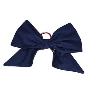 Corbata de pelo Ivivva grande azul marino con moño crujiente azul niñas Lululemon - Imagen 1 de 4