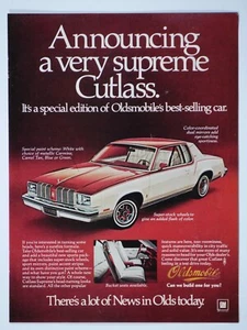 1978 Oldsmobile Cutlass Supreme Vintage Original Print Ad 8.5 x 11" - Picture 1 of 4