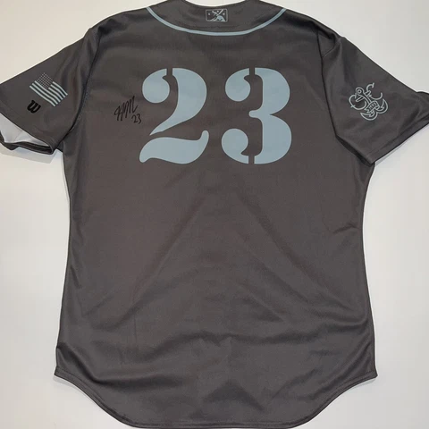 Corpus Christi Blue Ghosts J.J. Matijevic #23 Signed Game Worn Jersey ASTROS Cover