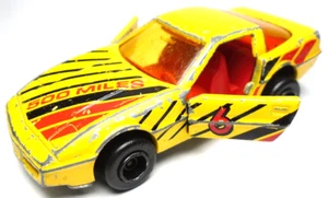MAJORETTE NO.215 268 CHEVROLET CORVETTE 500 MILES YELLOW 1:57 DIECAST 3" CAR - Picture 1 of 6