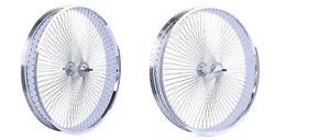 Mirror Chrome 26" x 80mm Bicycle FAT Wheelset 140 Spokes Coaster Brake E-Bike - Picture 1 of 9