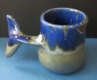 Vintage Doug Wylie Whale Tail Coffee Mug Cup 3.5" tall
