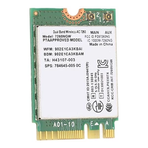 Dual Band WiFi Card 2.4Ghz 5Ghz 1200Mbps BT 4.0 NGFF M.2 Wireless Internet Card - Picture 1 of 12
