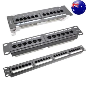 12 Port/24 Port Network Tool Kit RJ45 Ethernet LAN Network Rack - Afbeelding 1 van 15