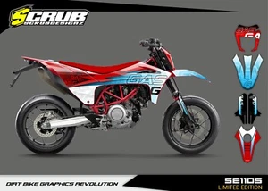 Gas Gas SM 700 2022 2023 2024 Supermoto Grafik Dekor Aufkleber SCRUB - Bild 1 von 17
