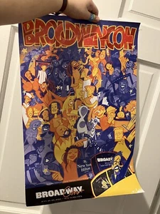 Official BROADWAYCON Souvenir 2024 22x14 Inch POSTER! Squigs Art! BROADWAY - Picture 1 of 1