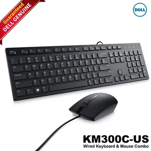 Dell Wired USB Keyboard G4D2W & MS116 Mouse Combo US Layout 104 Keys - Picture 1 of 8