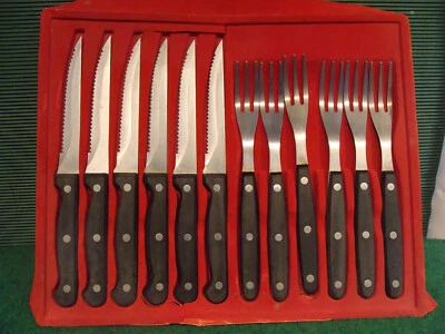 Rustikales Steakbesteck Edelstahl - Bild 1 von 2