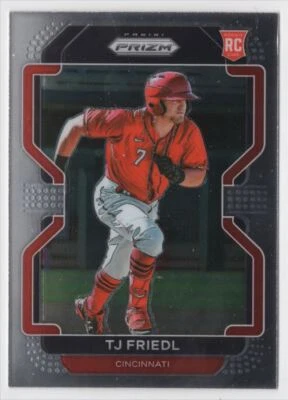 2022 Panini Prizm ROOKIE TJ Friedl Cincinnati Reds #200 - Image 1 of 2