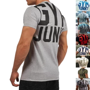 Hombres Entrenamiento Gimnasios Stringer Camiseta Culturismo Fitness Solteros Mangas Cortas Camiseta - Imagen 1 de 9