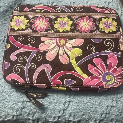Vera Bradley ~ E-Reader/Tablet Sleeve - Purple Punch - Retired - Image 1 of 4