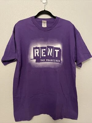 Rent Broadway Musical San Francisco Concert T-Shirt Size XLare XL Purple RARE!!! - Image 1 of 4