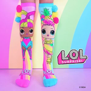 Madmia Kids & Adults L.O.L Surprise Chica & Glow Socks - Picture 1 of 1