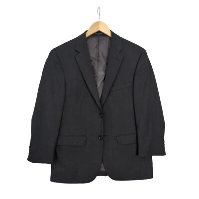 Blazer Abrigo Deportivo Pronto Uomo Para Hombre 38 Corto Negro 2 Botones Doble Ventilación Lana Foto 1 de 4