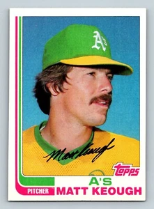 Topps #87 1982 - Matt Keough - Oakland A's - lanzador - Imagen 1 de 2