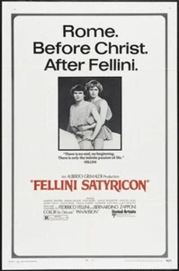 Cartel de película vintage Satyricon Federico Fellini estampado - Imagen 1 de 1