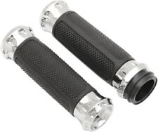 Performance Machine Chrome Overdrive Grips for 2008-2016 Harley 0063-2082-CH