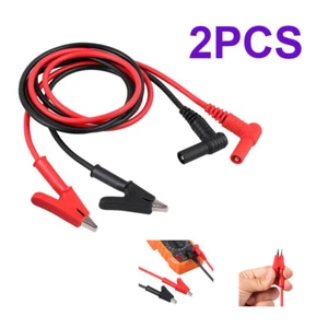 Multimeter Leads Electronic Test Lead Banana Plug to Alligator Clip Heavy Duty - Picture 1 of 10