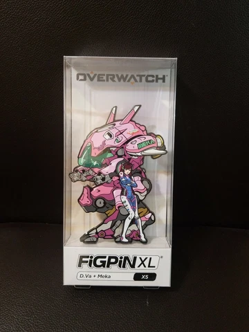 Overwatch D.Va + Meka X5 6" FiGPiN XL Enamel Pin Blizzard BlizzCon 2019 NEW Cover