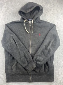 Polo Ralph Lauren Cremallera Completa Peso Pesado Sudadera Con Capucha Para Hombre Talla M Gris - Imagen 1 de 8
